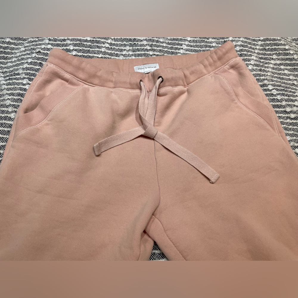 POPPY & PEONIES | Pastel blush Pink Joggers SweatPants Size S/M - Picture 8 of 12